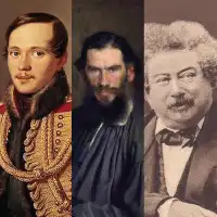 Писатели XIX века у каньона